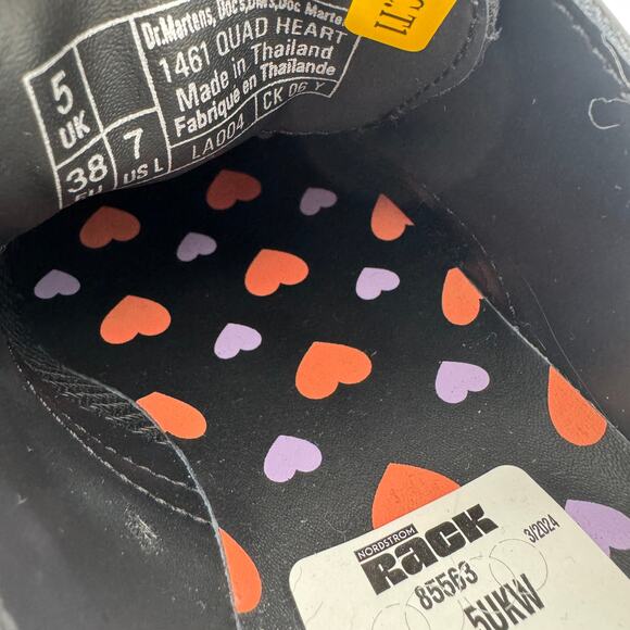 Dr. Martens 1461 Quad Hearts‎ Oxford Loafer Platform Size 7 Women's - Picture 8 of 13